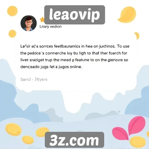 Feedback dos usuários sobre a experiência no leaovip